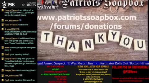 2022-06-11 05:00 EDT - Patriots Rising: with Q Trooper & Majjik