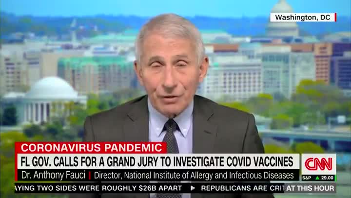 "Dr." Fauci on Gov. DeSantis convening an investigation into Covid vaccine injuries in Florida: "Vaccinations have saved 3.2 million lives, 18 million hospitalizations, and approximately $1 trillion in costs. #ROPE