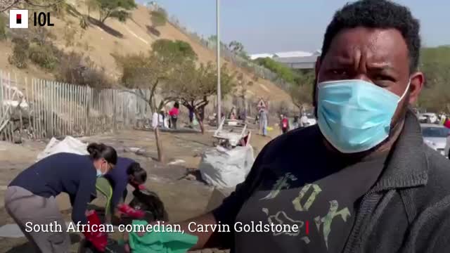 Carvin Goldstone encourages communities to clean up their areas after looting