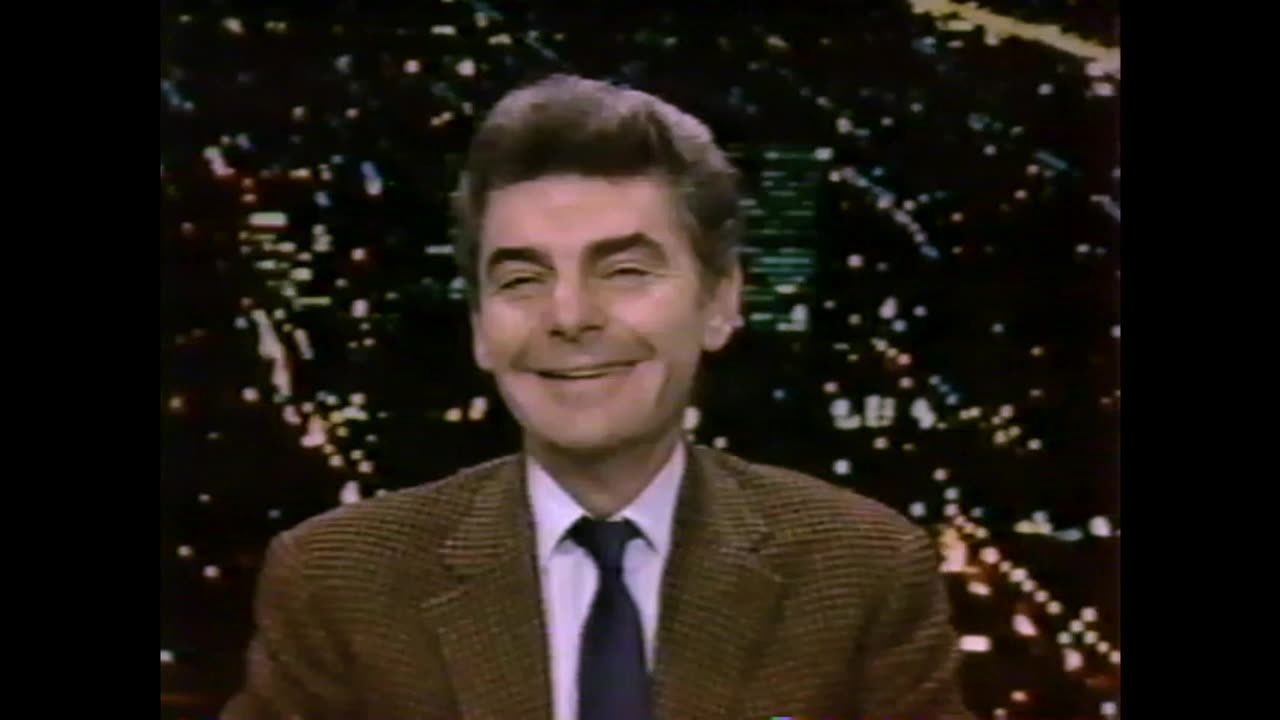 December 9, 1988 - Richard Benjamin Talks with Charlie Rose on 'Nightwatch' (Partial)