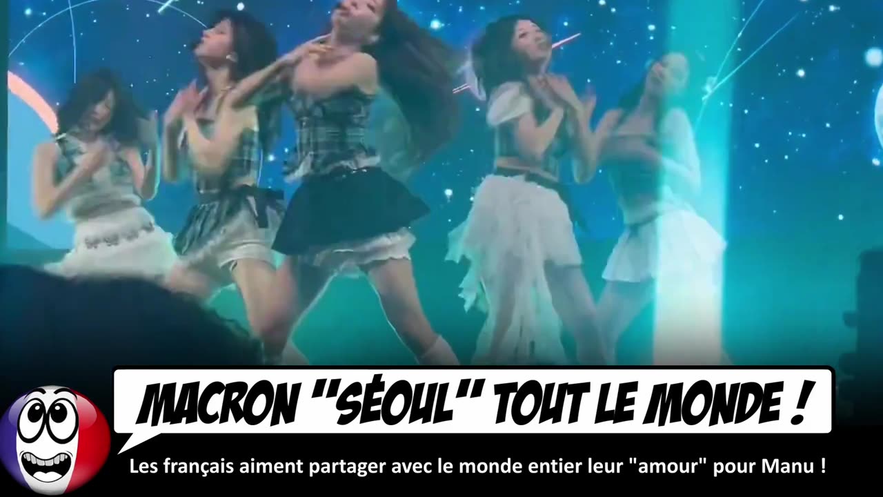 Une star coréenne chante MACRON DÉMISSION ! en plein concert à Paris.