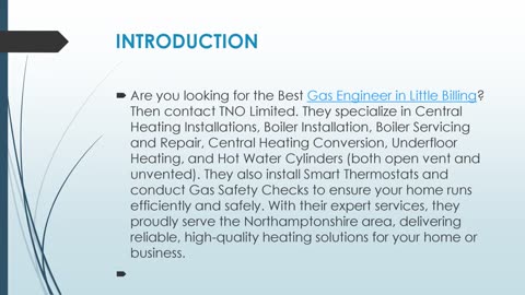 Get The Best Gas Engineer in Little Billing.