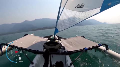 Old Hobie Tandem speed test