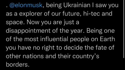 Ukrainians are pissed with Elon