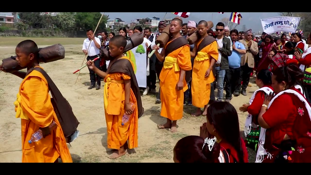 Buddhist monks visit to Dham