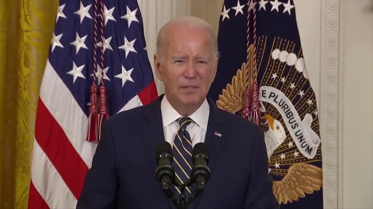 Biden says "over 100 people" died from COVID