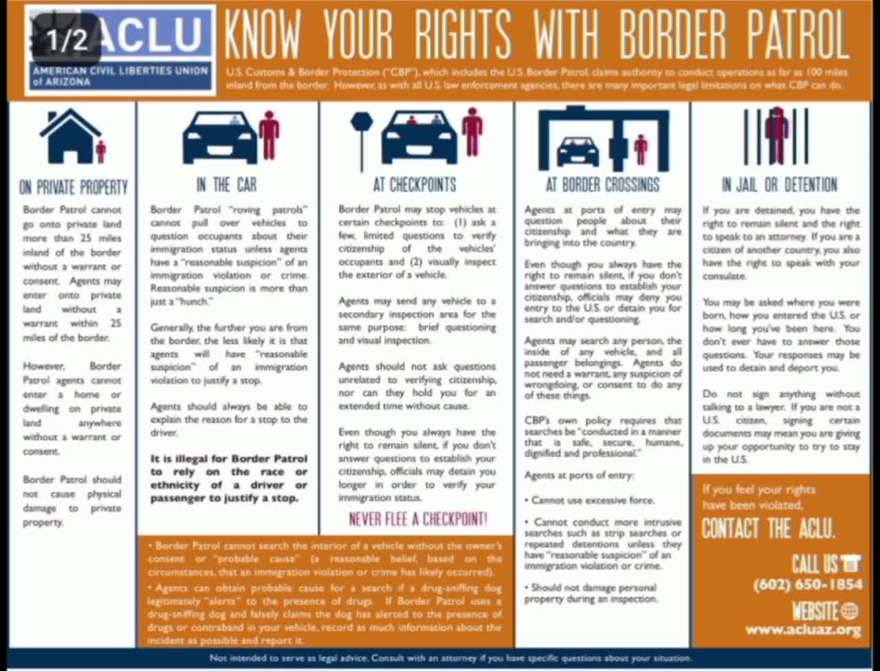 Border Patrol - Your rights are being violated (Part 2)