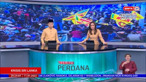 11 JULAI 2022 BERITA PERDANA - KRISIS SRI LANKA: WARGA MALAYSIA SELAMAT