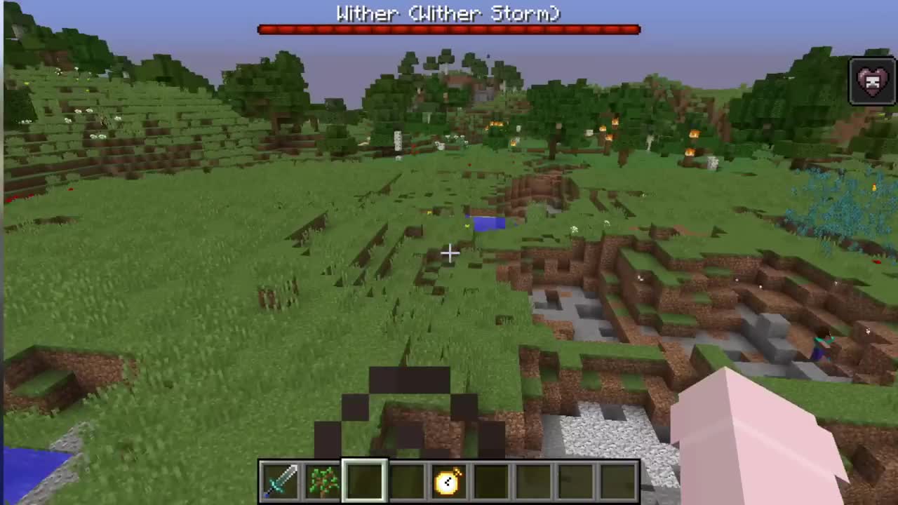 Herobrine vs all Creepypasta mobs and Wither Storm part 4