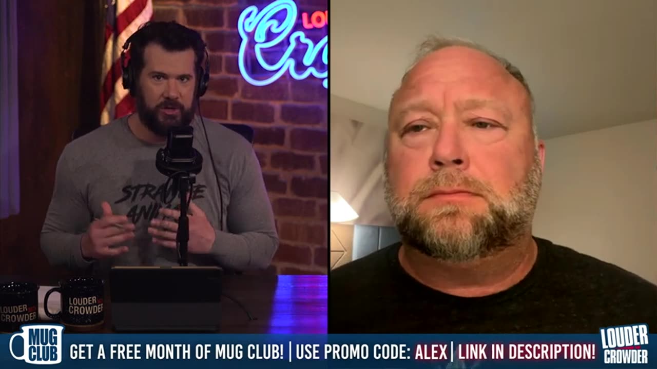 CrowderBits - Alex Jones Discusses CIA Plot to BANKRUPT Him!