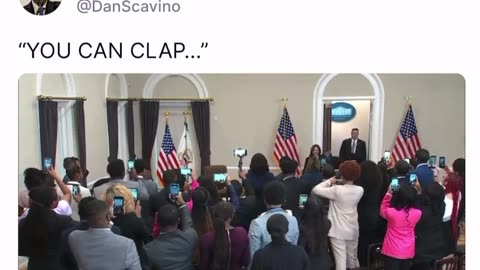 "You can clap..."