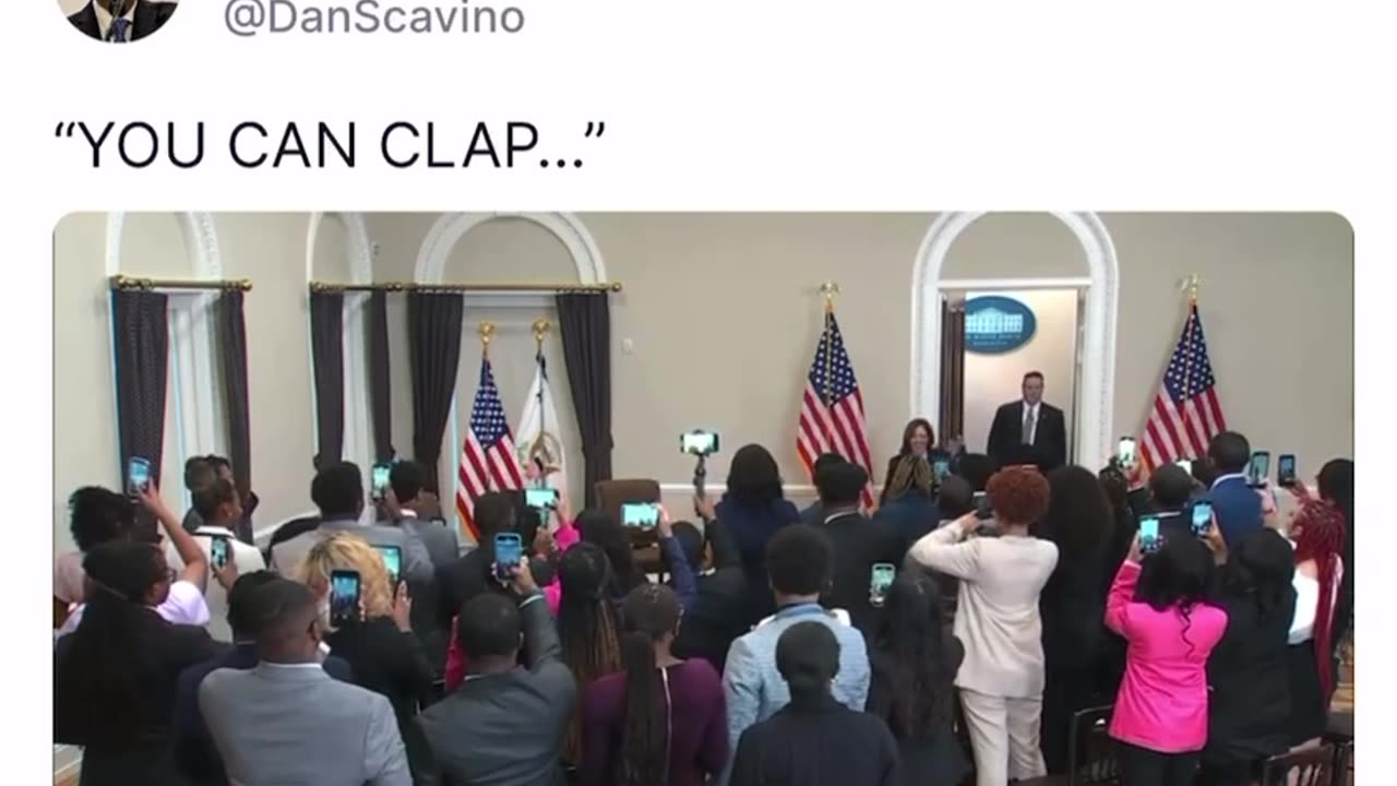 "You can clap..."