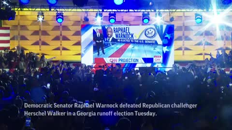 Democrat Warnock beats Walker in Georgia runoff
