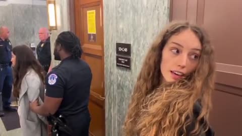 Anti-war protestors arrested in the Senate, Washington D.C