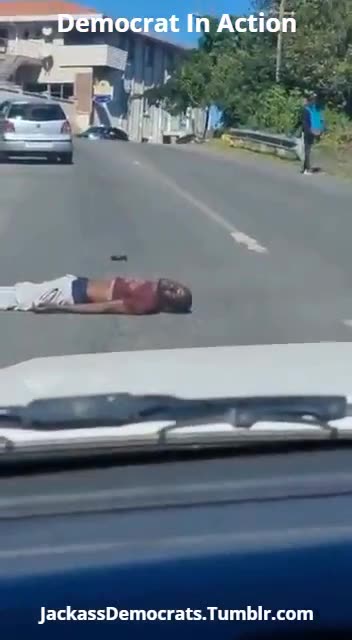 Guy Falls Off The Roof Of Moving Car - Don't do this.