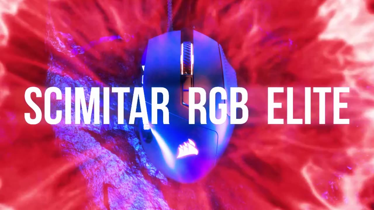 Corsair SCIMITAR RGB ELITE Gaming Mouse - 18,000 DPI, 17 Programmable Buttons, iCUE