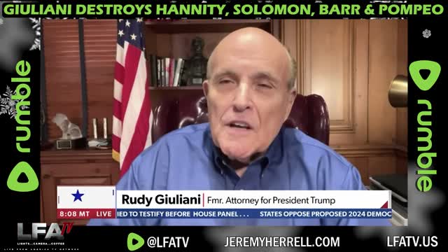 LFA TV CLIP: RUDY GIULIANI DROPS NAMES OF RINOS!