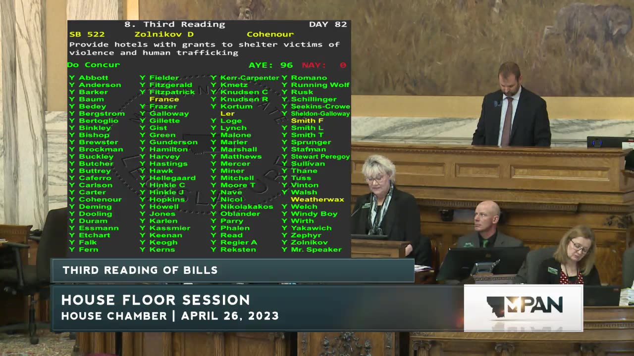 Montana House Floor Session, 4-26-2023