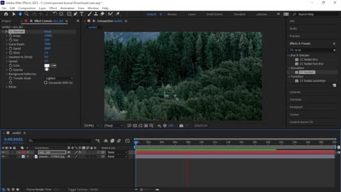 Adobe After Effects – How to Create Rainfall Effect