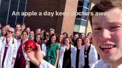 An apple keep away from doctor