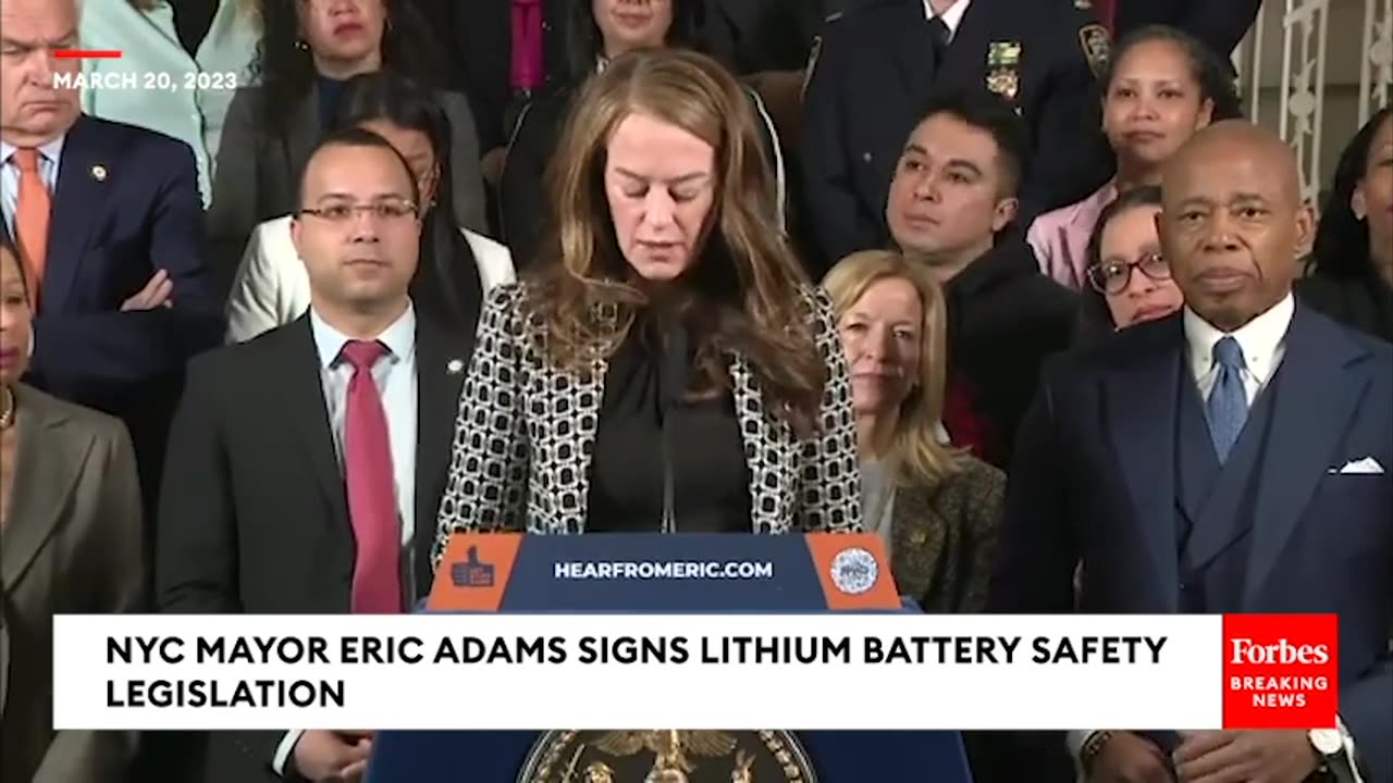 NYC Mayor Eric Adams Signs Legislation On Lithium Battery Safety