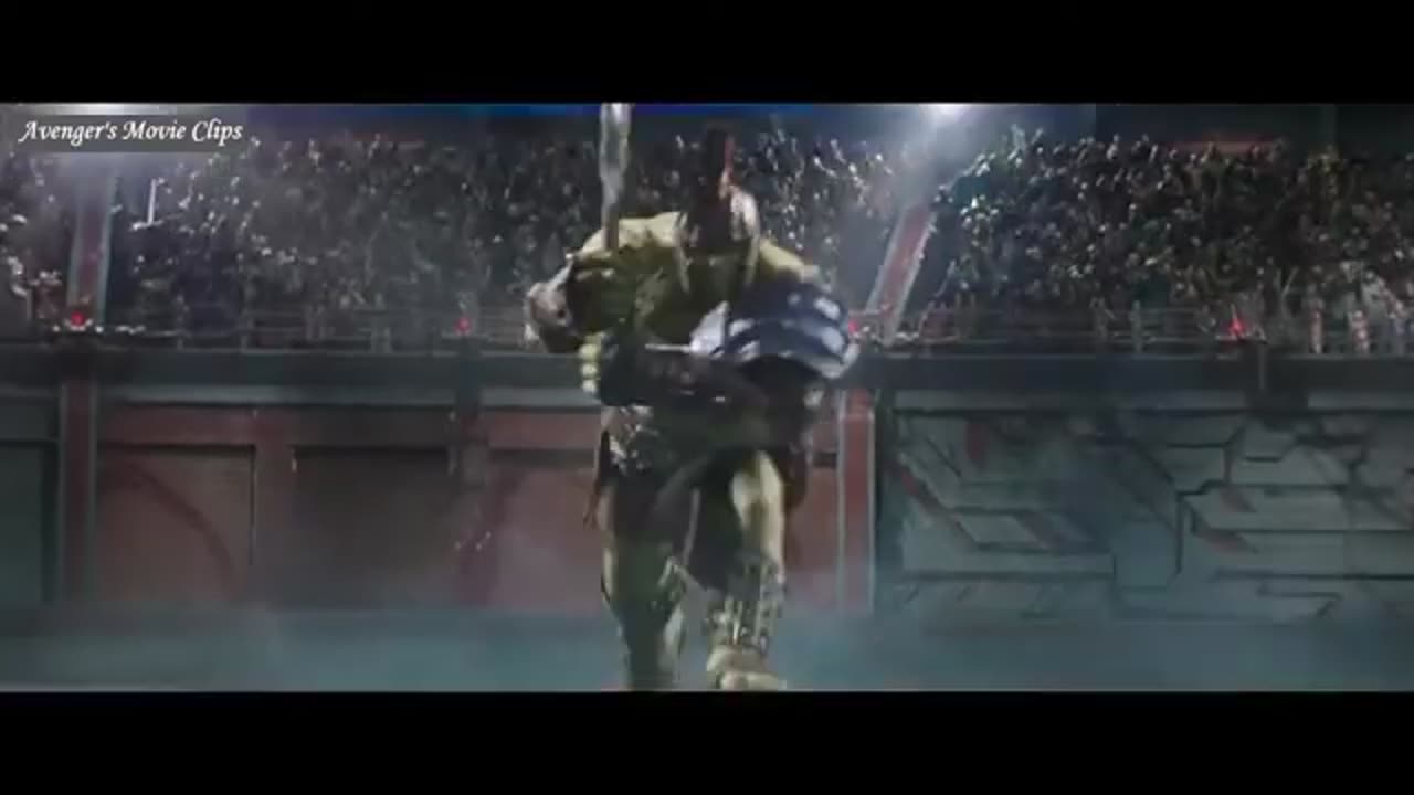 Thor fighting scene in Thor Ragnarok movie