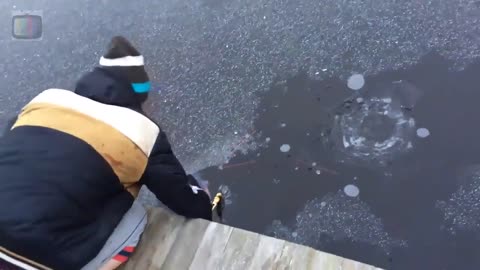 Lighting a Firework Under a Frozen Lake