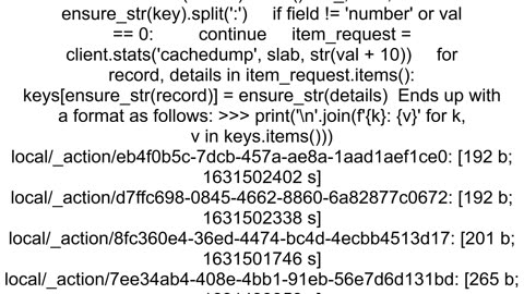 How to get all the keys from memcache using python