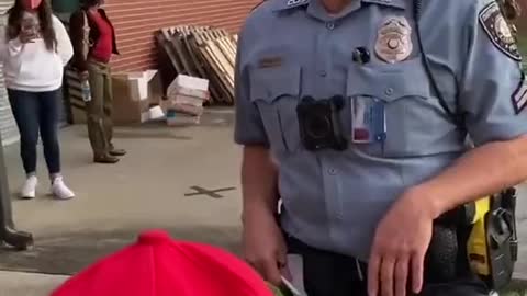 Cop Tells Man To Take Off MAGA Hat Or Be Arrested