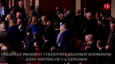 This is how Zelenskiy was greeted at the US Congress - the Congressmen gave him a standing ovation