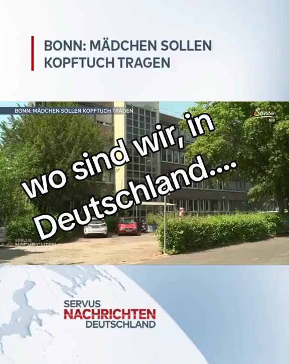 Verschleierung der Mädchen an BRD Schulen geht los👇🏻👇🏻