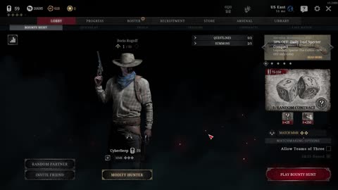 Hunt, but the showdown is me dying