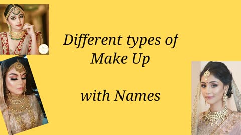 Different Types of Makeup Names • Makeup videos HD Makeup, Smokey, Glitter, RARA • Style Gram