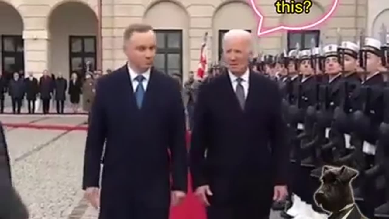 Joe Biden being lost in Poland