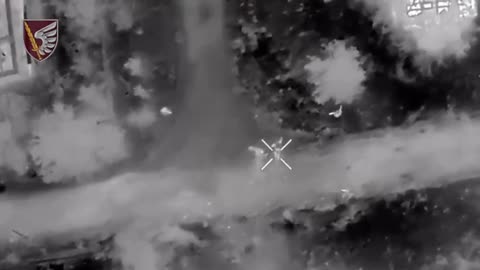 Russian Soldiers Scatter into the Night when Ukrainian Drones Arrive