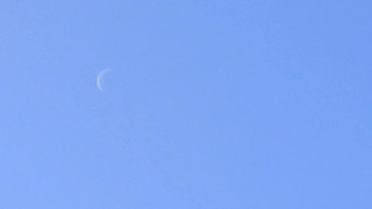 Moon during a day