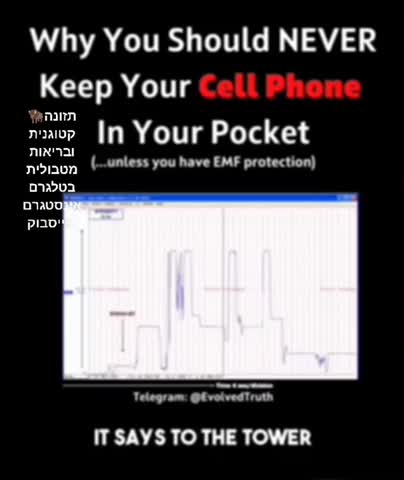 Keep your cell phone in your pocket?
