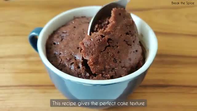 Chocolate Mug Cake in 1 Minute