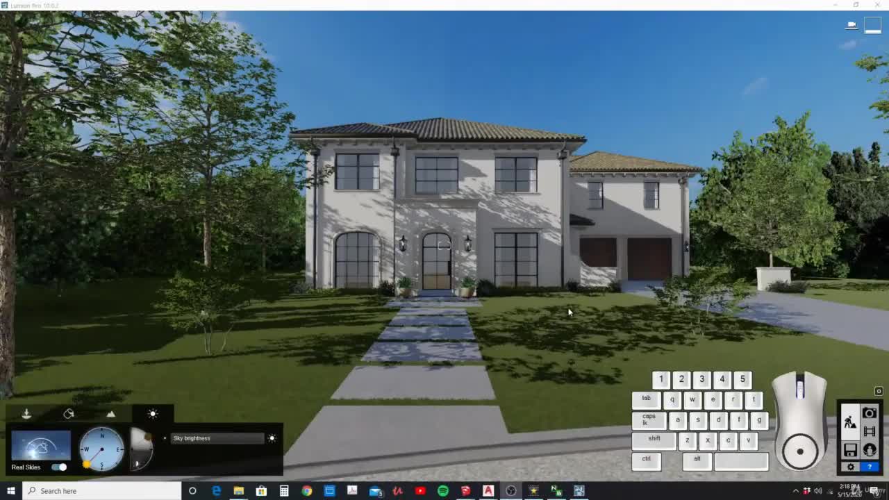 SketchUp 2D to 3D - Spanish Architecture - learn 3D & Animation