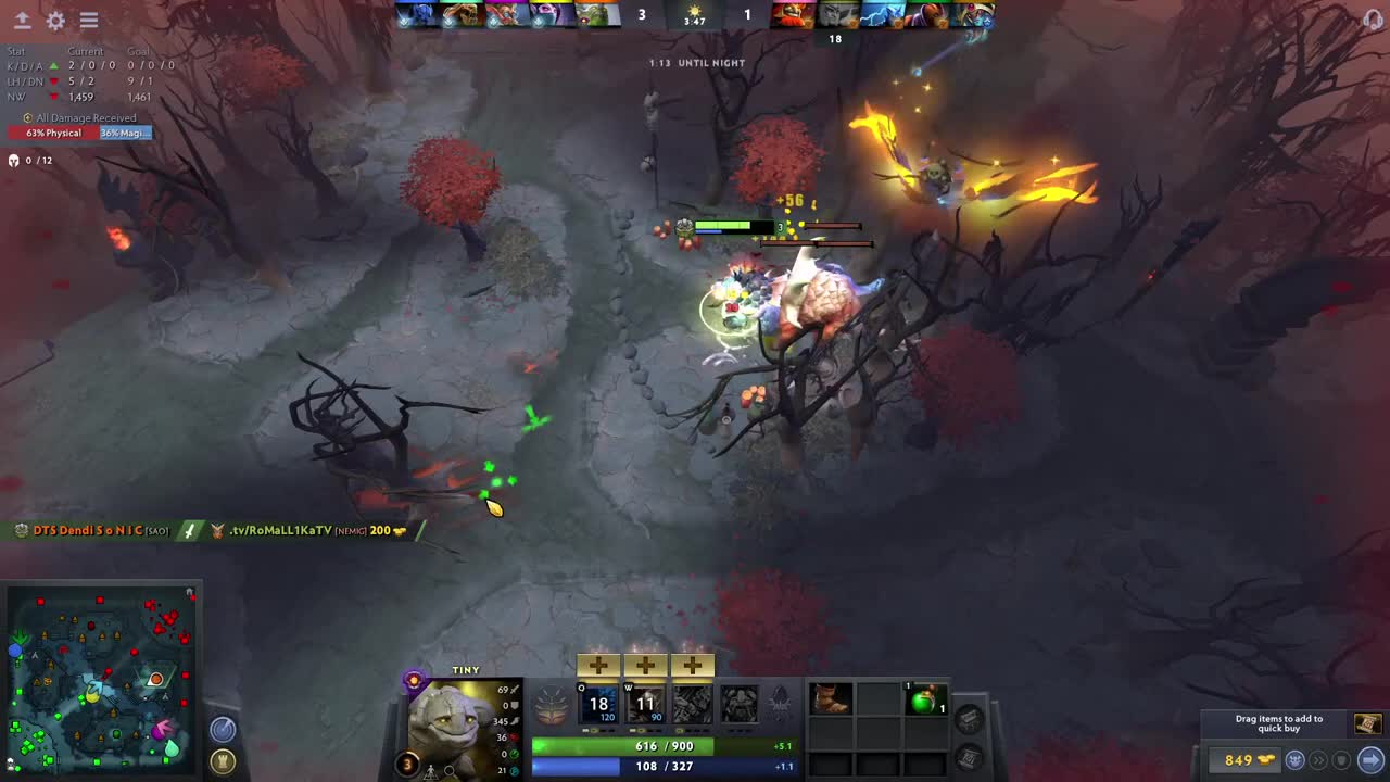 Easy first blood trick dota2
