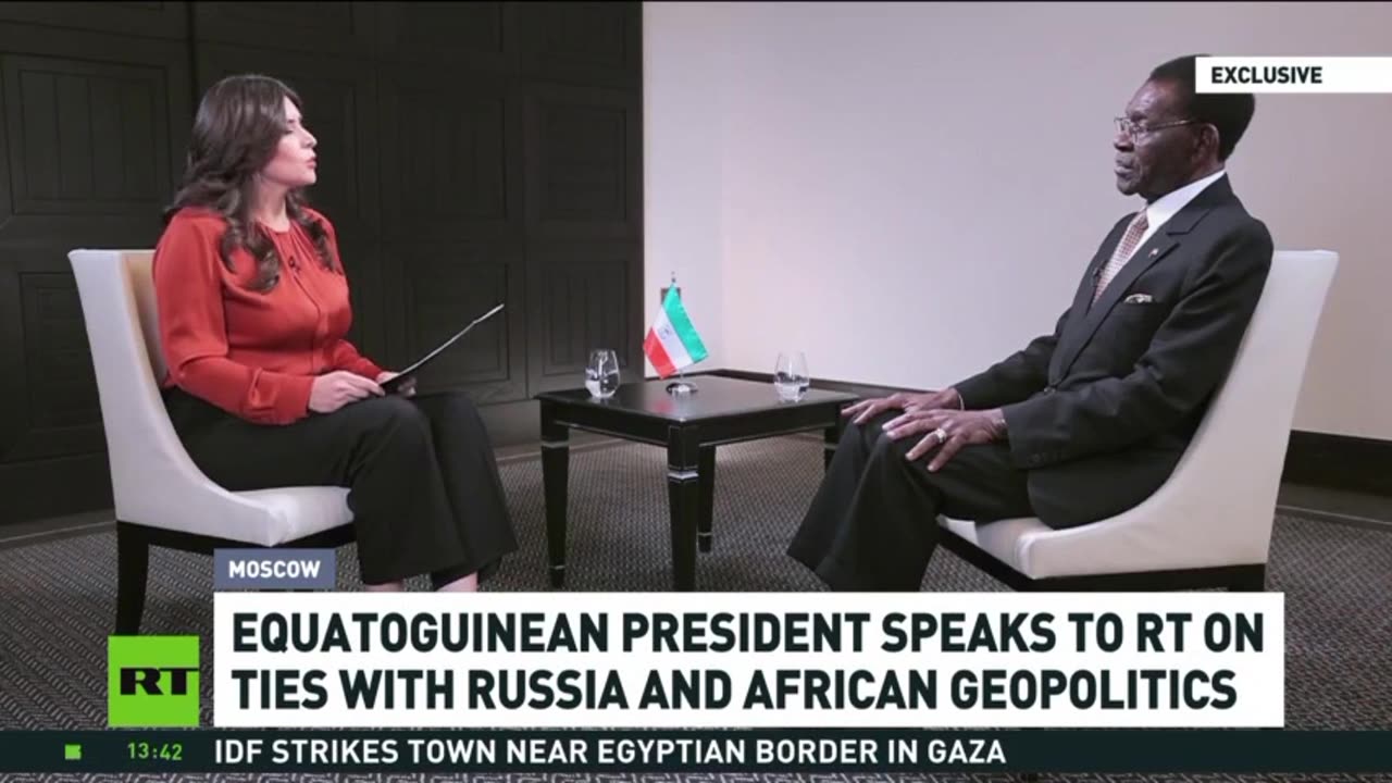 Equatorial Guinea's leader discusses ties with Russia and African geopolitics