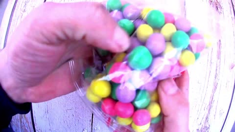 Satisfying ASMR Magic Rainbow Candy Mixing