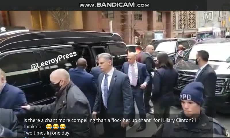 LOCK HER UP! New Yorkers greet HILLARY Clinton with angry shouting.