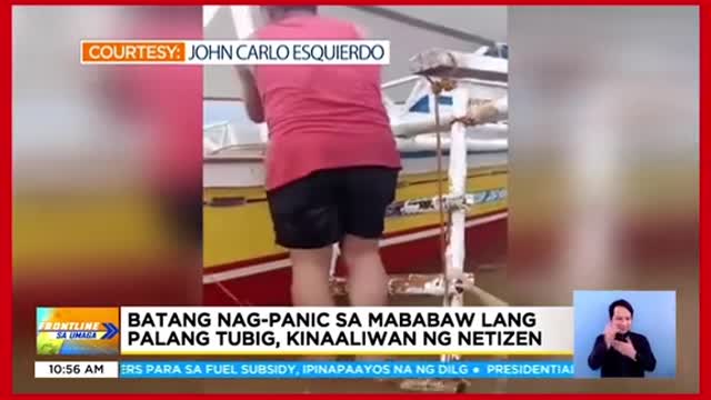 Batang nag-panicsamababaw palang tubig, kinagiliwan ng netizens