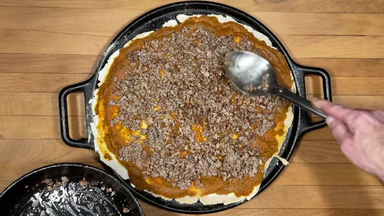 Grain/Dairy Free Pumpkin Sauce Pizza