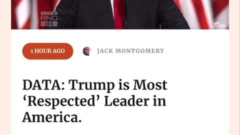 Trump is a respected leader