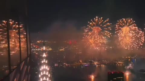 Fireworks show 🎆 in New York hits different 🤩 Thanks to the video credit 😊