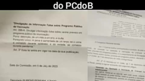 Projeto do PCdoB : Agora a Matança será forçada...💉💉💉