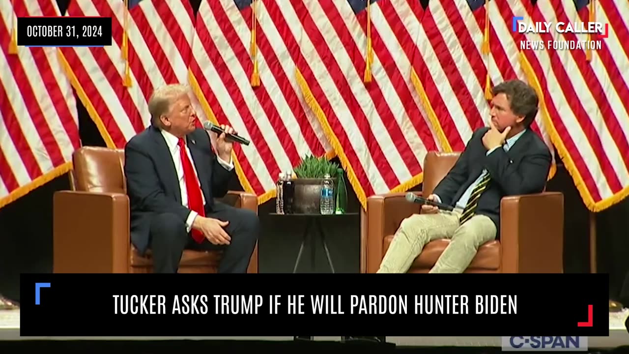 Tucker Asks Trump If He Will Pardon Hunter Biden