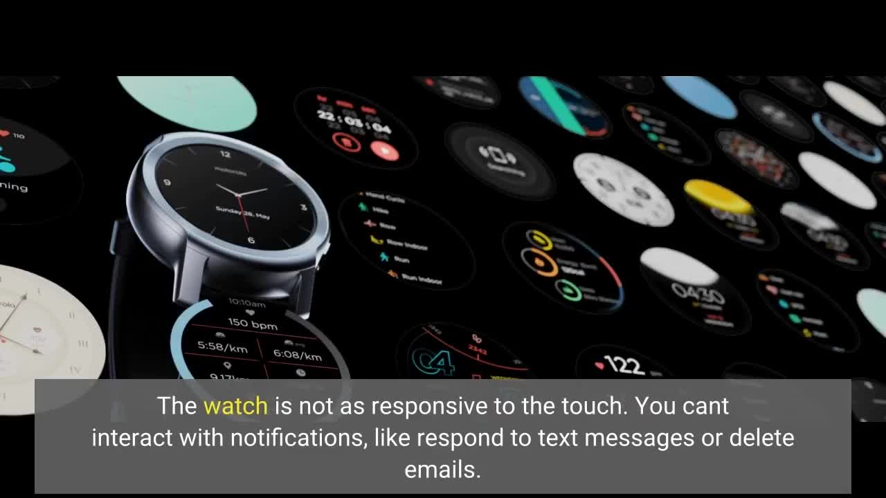 Motorola Moto Watch 100 #Smart Watch 42-Millimeter GPS-Overview